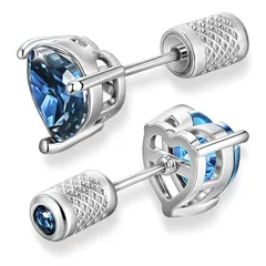 【新品】 [DuoDiner]ピアス つけっぱなし 誕生石 ピアス レディース ハートサージカルステンレス 金属アレルギー対応 誕生日プレゼント (7mm, 12月)