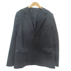 アニエスベーオム Agnes b. homme テーラードジャケット ブレザー 2B シングル 日本製 52 黒 ブラック 0130 IBO88
