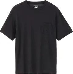 ザ・ノース・フェイス THE NORTH FACE アウトドア ショートスリーブスモールロゴポケットティー メンズ 半袖Tシャツ ハーフスリーブ トップス ウェア サステナブル 左胸ポケット ランニング 生分解性 ドレープ感  NT32547 K ブラック