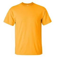 ギルダン メンズ トップス Tシャツ コットン Gildan Mens Ultra Cotton Short Sleeve TShirt Gold ゴールド