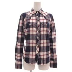 デニム&サプライ ラルフローレン DENIM & SUPPLY RALPH LAUREN シャツ XS ネイビー ホワイト レッド チェック柄 長袖 ウエスタンヨーク /ML ■GY06