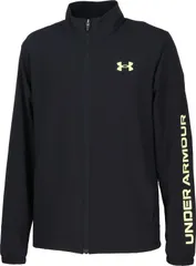 アンダーアーマー UNDER ARMOUR UA FRESH WOVEN FULL ZIP JACKET メンズ 長袖 ジャージ トレーニング 軽量 ジム 運動 ランニング ジョギング シンプル  6001543 002 BLACK
