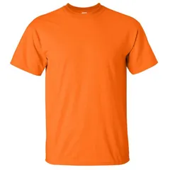 ギルダン メンズ トップス Tシャツ コットン Gildan Mens Ultra Cotton Short Sleeve TShirt Safety Orange オレンジ