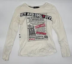 【新入荷!!】☆セット割対応☆ ブルークロス キッズ ロングTシャツ サイズS 約120cm前後 （1817）