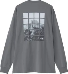 ザ・ノース・フェイス THE NORTH FACE アウトドア ロングスリーブハーフドームウィンドウティー メンズ レディース 長袖 Tシャツ トップス オーガニックコットン 綿100 バックプリント ウェア ロゴ リブ袖  NT825 SP スモークドパール