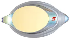 スワンズ SWANS スイミング PREMIUM ANTI-FOG クッション付度付ミラーレンズ SRXバージョン 片眼1個  ゴーグル用 競泳 くもり止め 部活 クラブ UVカット Fina承認  SRXCLMPAF CY フラッシュイエロー