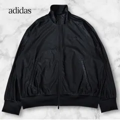 adidas アディダス IT7449 オーバーサイズ ファイヤーバード トラックジャケット ジャージ オールブラック 黒 L ゆったり 人気サイズ 刺繍ロゴ スリーライン メンズ ダブルジップ かっこいい B1109