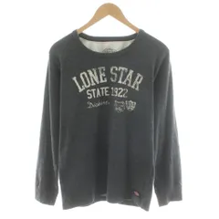 ディッキーズ Dickies Tシャツ カットソー L グレー 長袖 ラウンドネック ロゴプリント /AN70 ■GY58