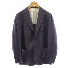スティレラティーノ Stilelatino GULE035 テーラードジャケット シングル ウール カシミヤ混 シルク混 リネン混 46 紫 パープル /AN81のサムネイル