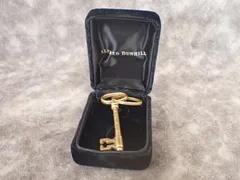 【美品】dunhill ダンヒル キーリング キーホルダー dロゴ ゴールドカラー