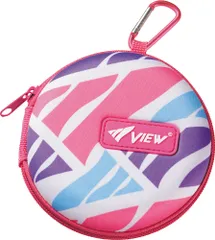 ビュー VIEW スイミング カラビナ付ゴーグルケース メンズ レディース フィットネスゴーグル バッグ スイミングゴーグル 収納ケース 水中めがね 海水浴 プール 川遊び くもり止め収納  VA1304 P ピンク