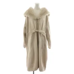 スナイデル SNIDEL ジップアップコート ロング F ベージュ フード付き ファー付き 長袖 /RR