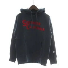 チャンピオン CHAMPION パーカー 上着 L ダークネイビー 長袖 フード付き ロゴプリント /GG ■MA