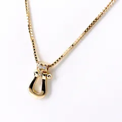 フレッド FRED メレダイヤ デザインネックレス YG イエローゴールド ペンダント ネックレス 750 K18 ダイヤモンド レディース 【中古】のサムネイル