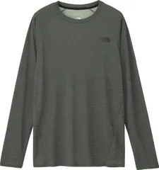 ザ・ノース・フェイス THE NORTH FACE アウトドア ロングスリーブクリスプアクションクルー メンズ 長袖 Tシャツ ロンT トップス ウェア 無地 シンプル 夏 運動 トレーニング 屋外 レジャー  NT12686 ZC ミックスチャコール