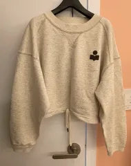 イザベル マラン エトワール クリーム ロゴ バイカラー スウェット Tシャツ