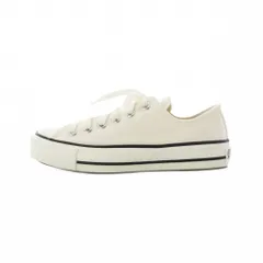 コンバース CONVERSE CANVAS ALLSTAR OX オールスター スニーカー 23.5cm ホワイト ローカット 黒ラインソール キャンバス /RI ■OS