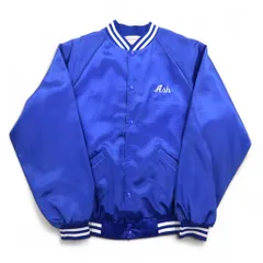 Cardinal 90年代 USA製 スタジャン L ブルー ナイロン NEW ROCHELLE ベースボール バックプリント