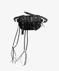 Kimyo キー묘 ジェム Study'd ミニ バッグ ブラック