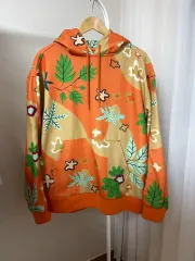 ザラ メンズ オレンジ フーディー Tシャツ XL