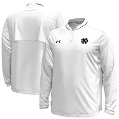 アンダーアーマー メンズ トップス Tシャツ ジャケット Mens Under Armour White Notre Dame Fighting Irish Motivate Long Sleeve