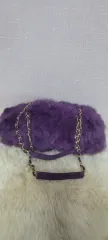 パープル ファー ショルダーバッグ チェーンバッグ 複数 個あたり 2個 7千