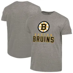 チャンピオン メンズ トップス Tシャツ Mens Champion Gray Boston Bruins TriBlend TShirt Bsb Grey グレー
