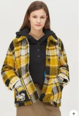 BENETTON (ベネトン) バイカラー ツイード オーバーサイズ ウールジャケット