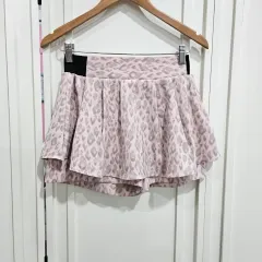 ライトピンク ヒョウ柄 レオパード キュロットパンツ