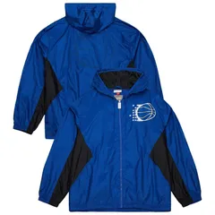ミッチェルネス メンズ アウター ジャケット・ブルゾン Mens Mitchell Ness Blue Orlando Magic Playmaker FullZip Hooded Windbreakのサムネイル