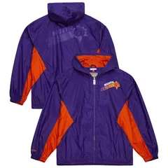 ミッチェルネス メンズ アウター ジャケット・ブルゾン Mens Mitchell Ness Purple Phoenix Suns Playmaker FullZip Hooded Windbreaのサムネイル