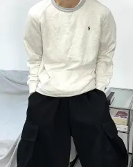 ポロラルフローレン BOYS アイボリー スウェット XL