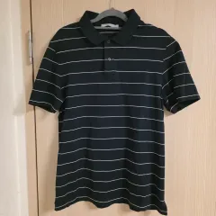 Vince メンズ ストライプ ポロ S