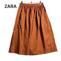 ●棚番号AE-4 ZARA ザラ　膝丈フレアスカート　サイズS ポケット　スカートのサムネイル