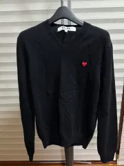 COMME des GARCONS (コム・デ・ギャルソン) Vネック レディースニット Lサイズ 状態良し