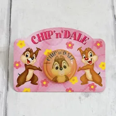 【希少・当時物】ディズニー チップ＆デール ピンバッジ レトロ 日本製 台紙付