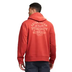 キャタピラー メンズ トップス Tシャツ パーカー グラフィック Mens Caterpillar Graphic Pullover Hoodie Red レッドのサムネイル