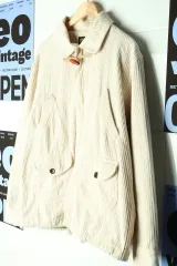 (L-XL) ビディアル ジップアップ ウィンドブレーカー アウター ジャケット コーデュロイ ベージュ-1780A