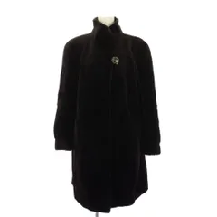 サガミンク SAGA MINK 銀サガ シェアードミンク ファーコート 毛皮 ミドル丈 F 茶 /KH