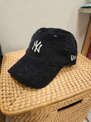 NEW ERA ニューエラ NY コーデュロイ ベースボールキャップ ブラック