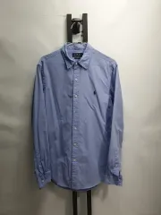 ポロ ラルフローレン シャツ スリムフィット 長袖 シャツ スカイ ブルー m