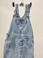 Lee ライトブルー オーバーオール ワイド パンツ