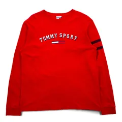 TOMMY JEANS 90年代 ロングスリーブ Tシャツ ロンT S レッド コットン メキシコ製