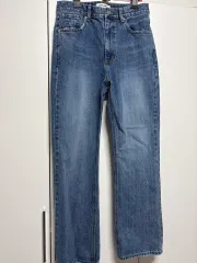 CHIXLABEL H カリン ダメージ セミフレア セミブーツカット コーンデニム M