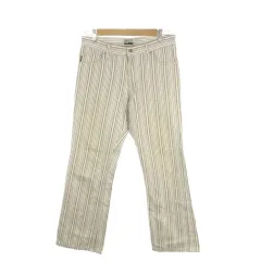 ポールスミスジーンズ Paul Smith JEANS デニムパンツ ジーンズ 31 白 ホワイト 茶 ブラウン マルチストライプ /MN38 ■ECD001のサムネイル