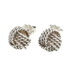 ティファニー TIFFANY & CO. サマセット ツイストノット ピアス 925 シルバー ☆AA★