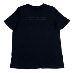 極美品〕モンクレール 文字ロゴ ブラック Tシャツ L 国内正規品 5S266 