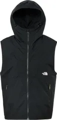 ザ・ノース・フェイス THE NORTH FACE アウトドア コンパクトフーデッドベスト メンズ レディース チョッキ アウター 上着 ノースリーブ 撥水加工 軽量 シンプル フード付き キャンプ ハイキング お出かけ  NP22635 K ブラック
