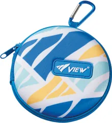 ビュー VIEW スイミング カラビナ付ゴーグルケース メンズ レディース フィットネスゴーグル バッグ スイミングゴーグル 収納ケース 水中めがね 海水浴 プール 川遊び くもり止め収納  VA1304 BL ブルー