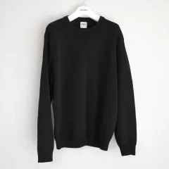 95 ザラ ZARA 綿100％ ニット レギュラーフィット ブラック
